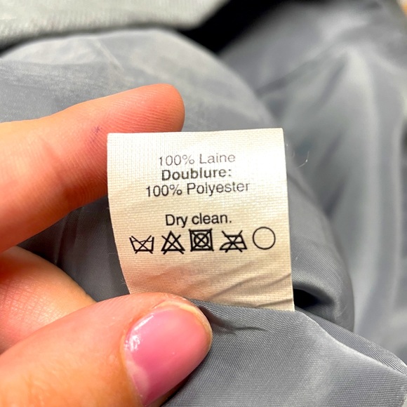 J. Crew Gray Pencil Wool  Skirt Front Zip Pockets Sz 0 - Picture 5 of 7